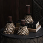 Geodara Candle Holder - Silver