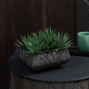 Foliara Weave Planter - Brown