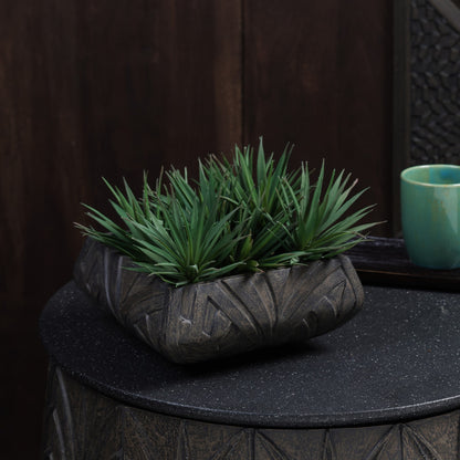 Foliara Weave Planter - Brown