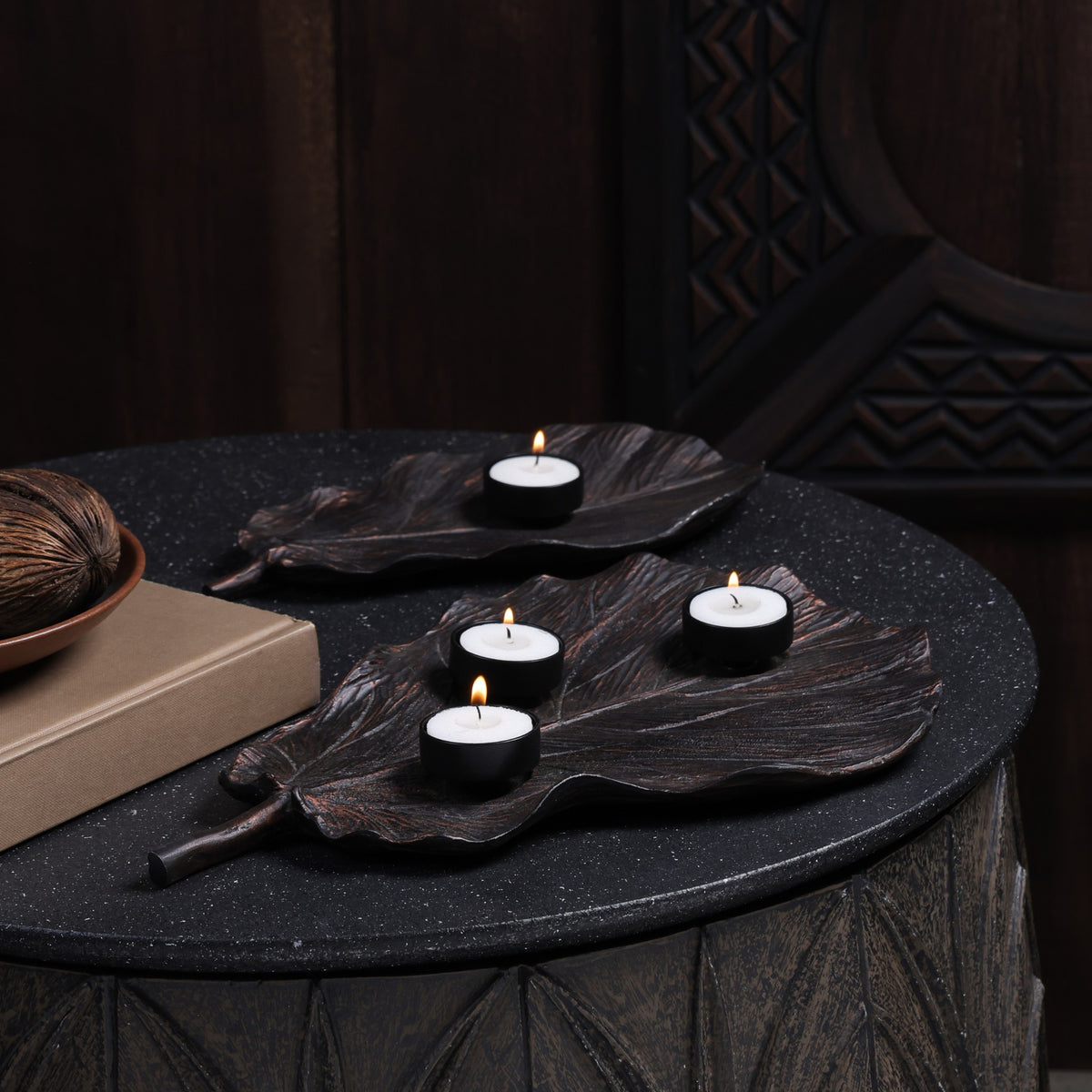 Folia Candle Plate - Copper