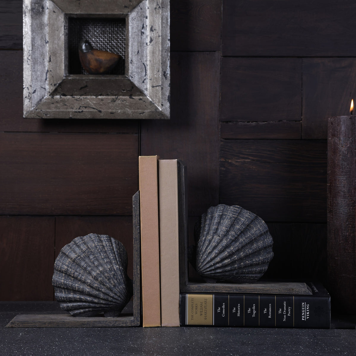 Nautillus Bookend - Brown