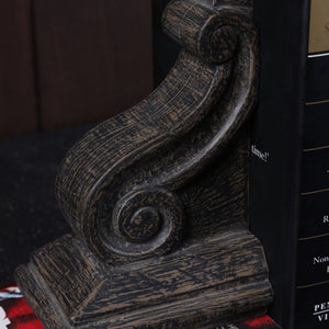 Ionic Scroll Bookend - Brown