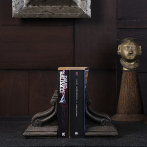 Ionic Scroll Bookend - Brown