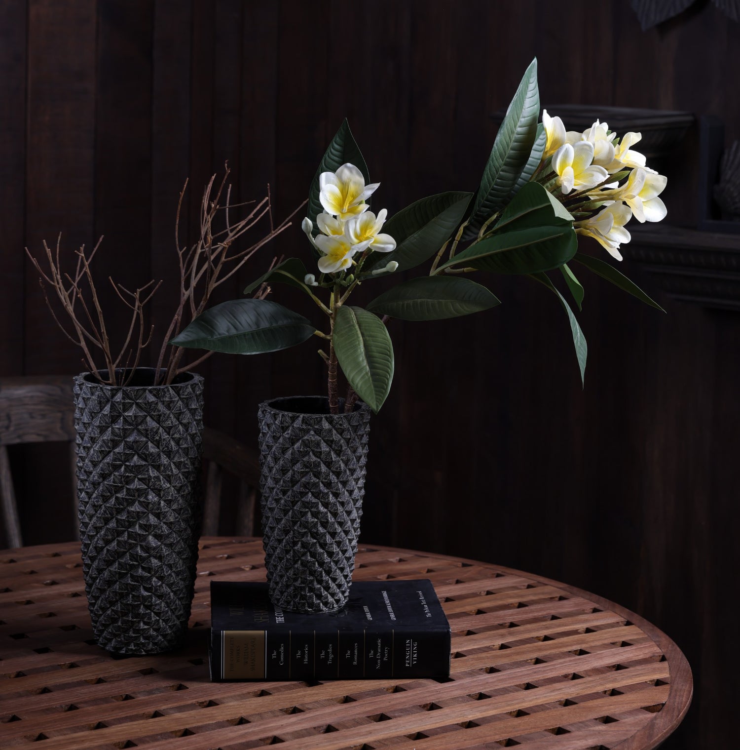 Geodara Vase - Grey