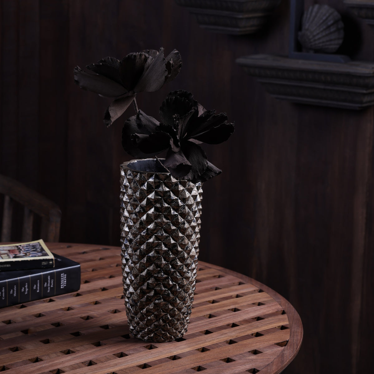 Geodara Vase - Silver