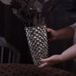 Geodara Vase - Silver