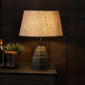 Petara Table Lamp (Short) - Brown