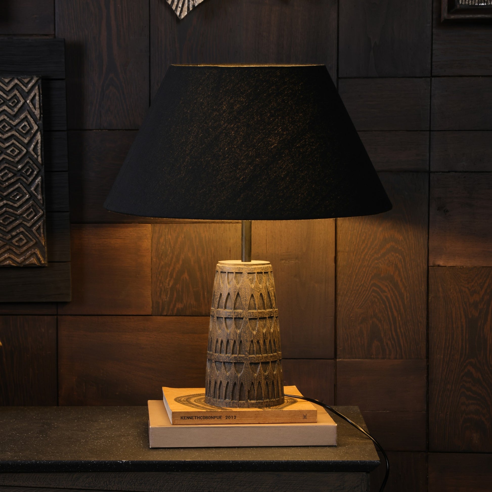 Petara Table Lamp (Long) - Brown