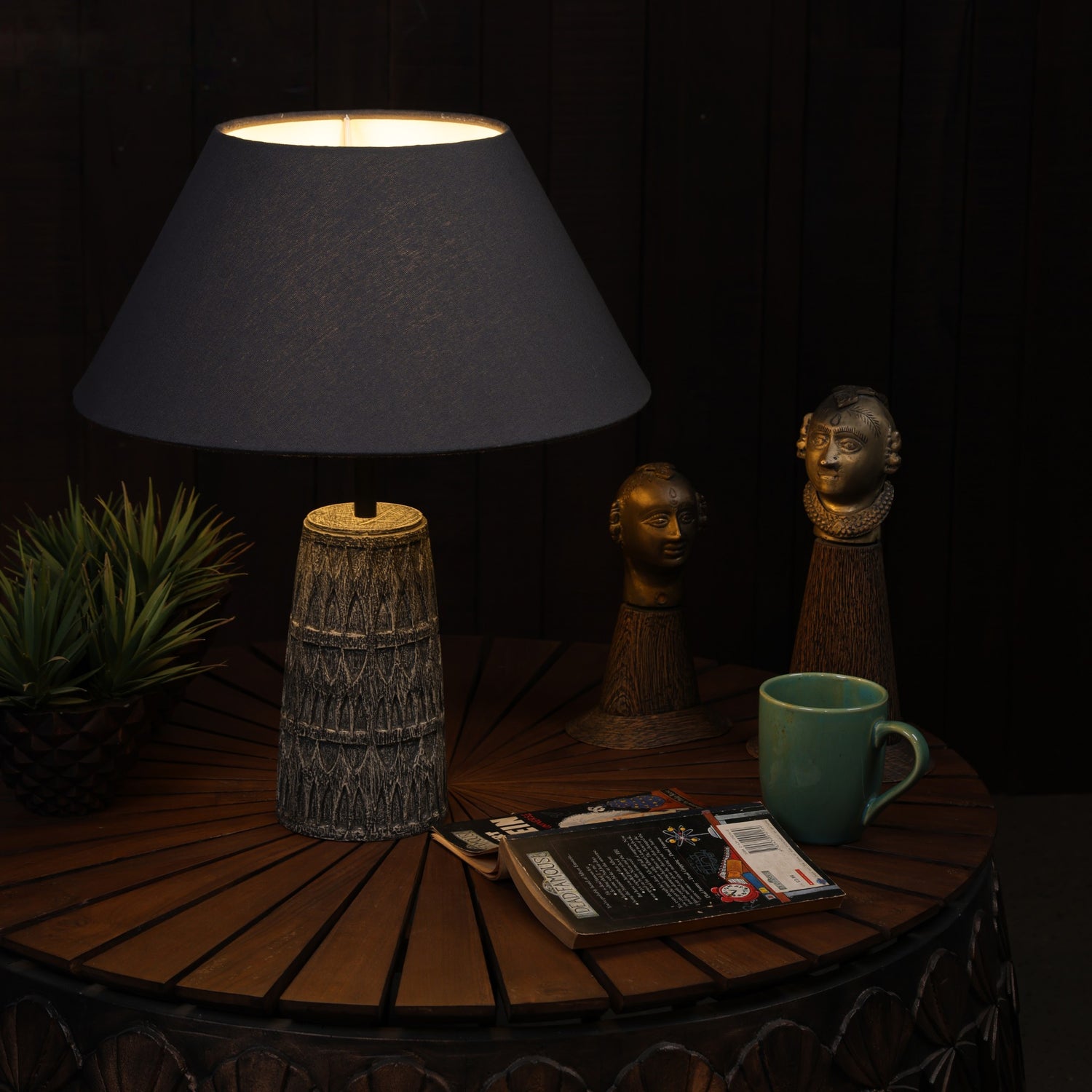 Petara Table Lamp (Long) - Grey