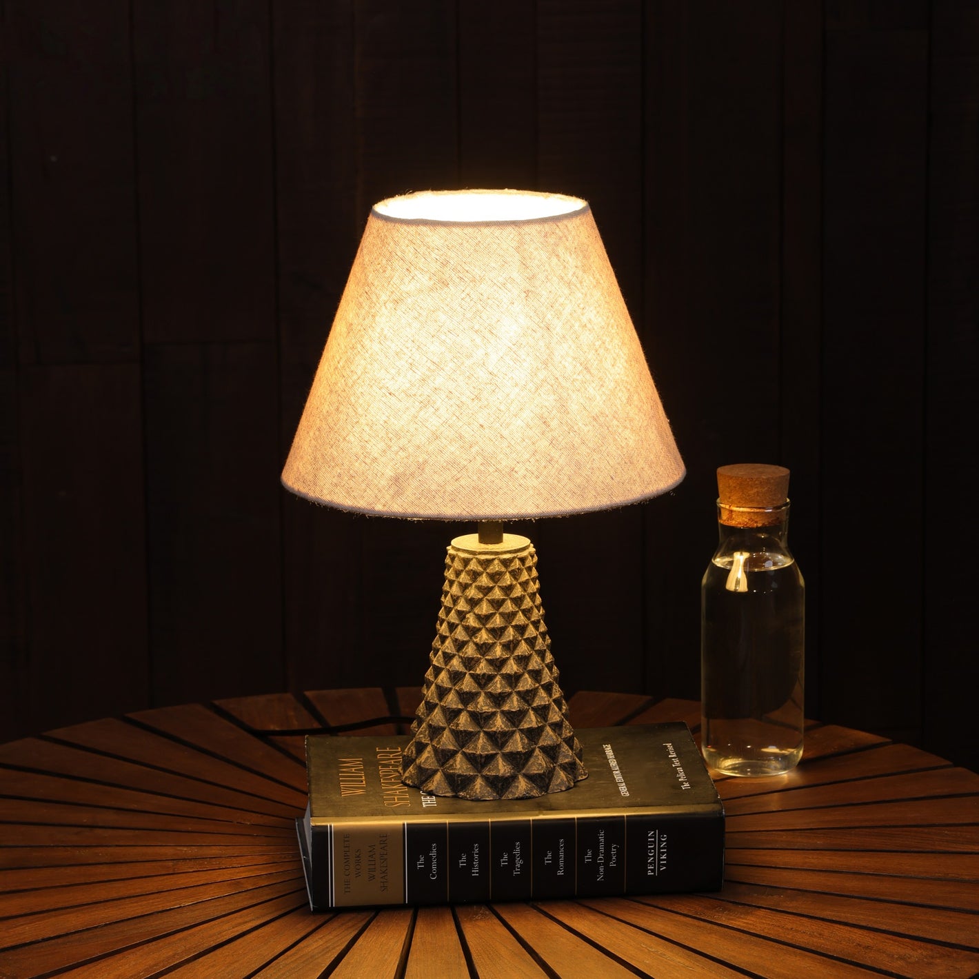 Geodara Table Lamp - Brown