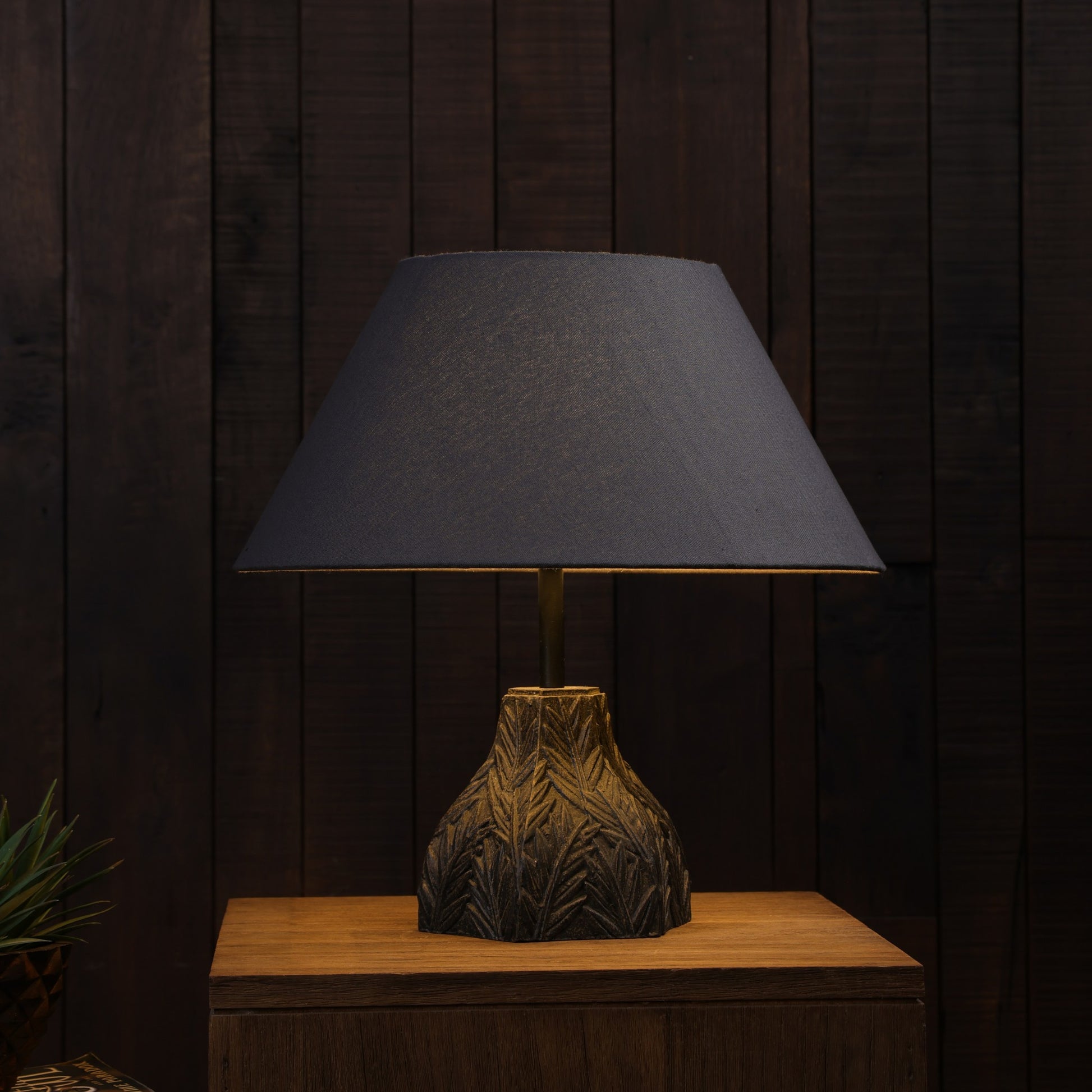 Frond Table Lamp - Brown
