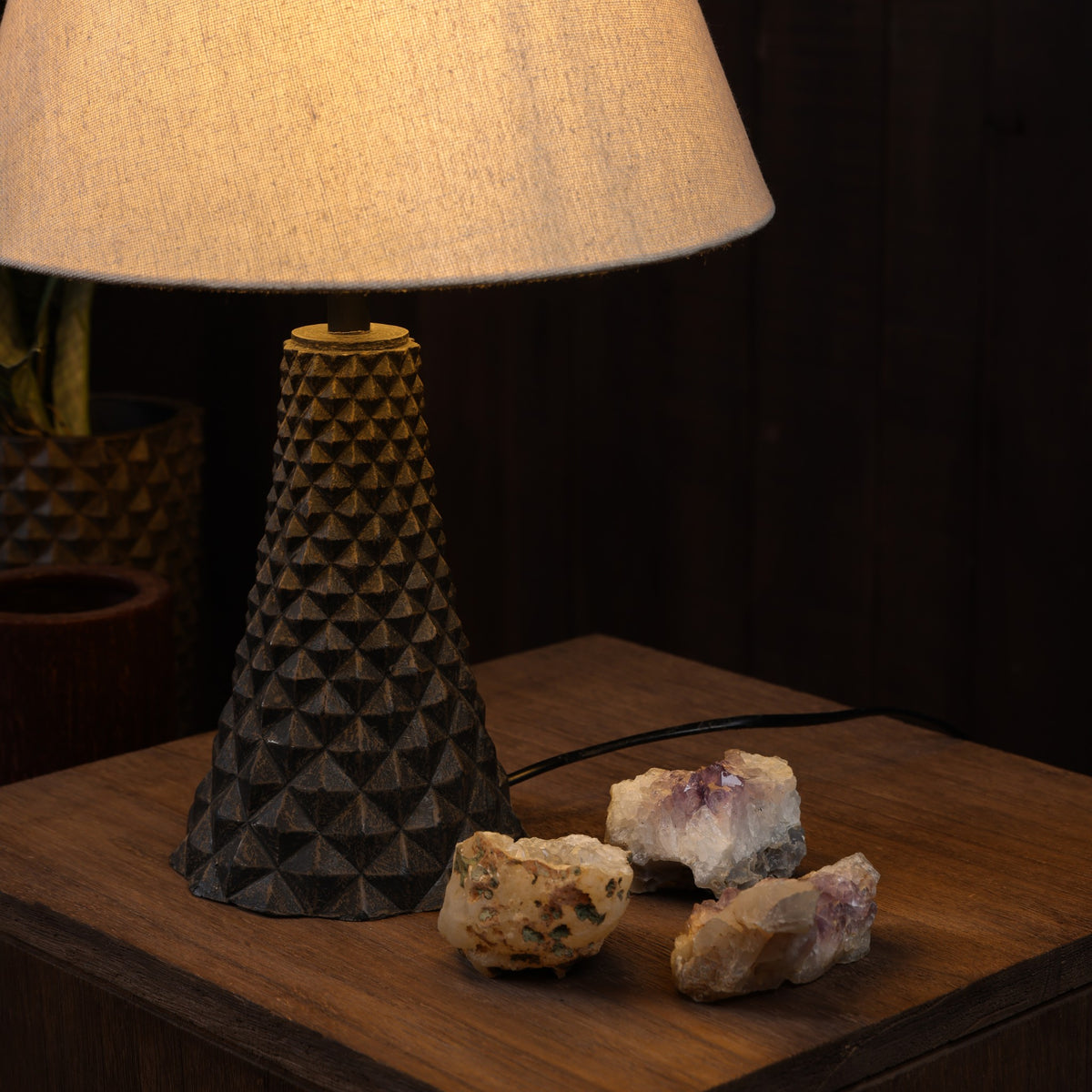Geodara Table Lamp - Brown