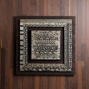 Framed Bandara Panel - Silver