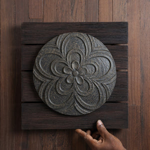 Rosette Bloom Disc - Brown