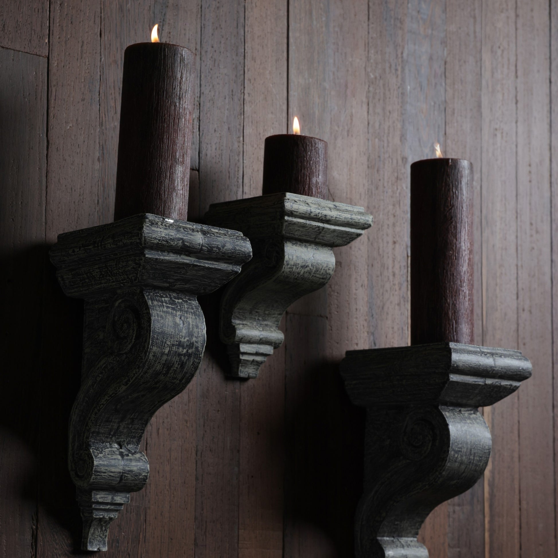Ionic Scroll Bracket - Grey