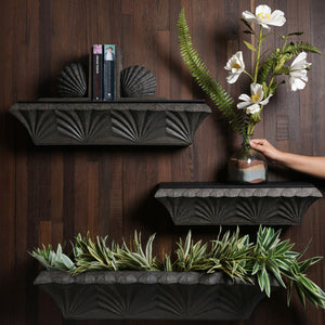 Aureline Wall Planter - Brown
